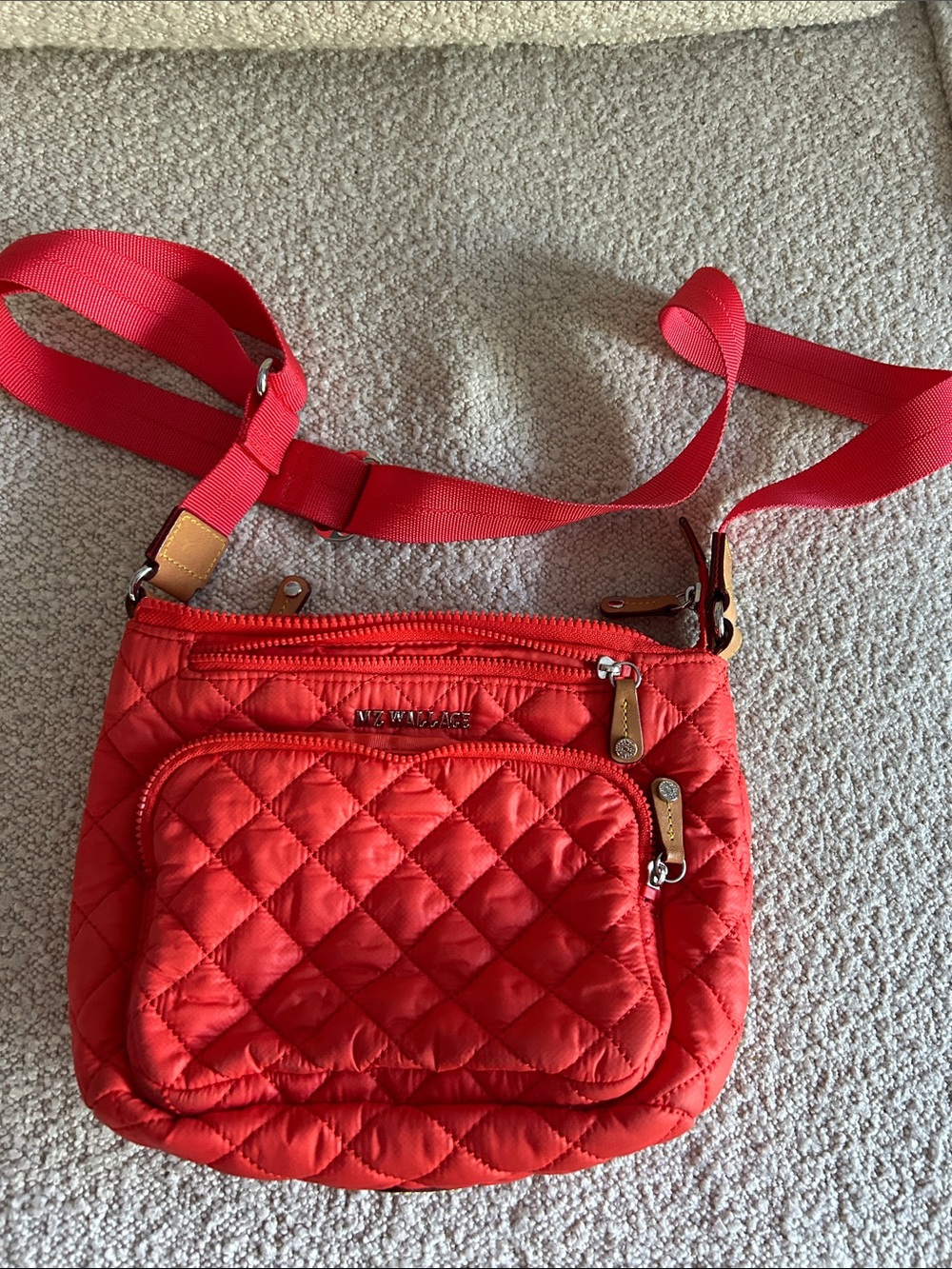 Vera Bradley Coral Quilted Crossbody Bag
